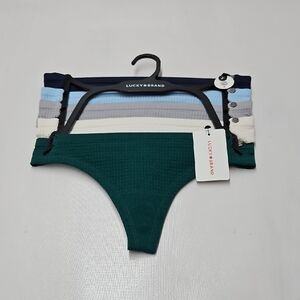 Lucky Brand Woman's Blue and Green Bottoms Set
